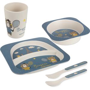 canpol babies Bonjour Paris Set dinnerware set for children 5 pc