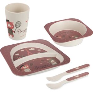 Canpol babies Bonjour Paris Set dinnerware set for children 5 pc