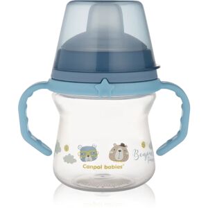 canpol babies Bonjour Paris FirstCup Cup with handles Blue 6m+ 150 ml