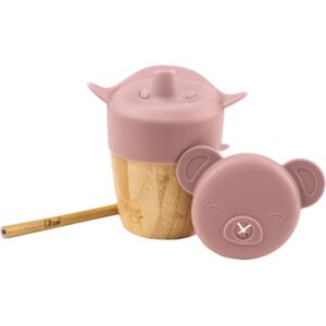 Citron Bamboo Cups cup with straw Blush Pink 180 ml