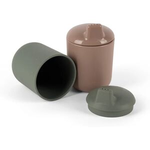 Dantoy Tiny Bio Sippy Cups cup Olive/Mocca 0m+ 2 pc