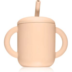 Mushie Training Cup with Straw Cup with straw Blush 175 ml