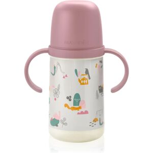 Suavinex Walk Second children’s bottle with handles 6 m+ Pink 270 ml