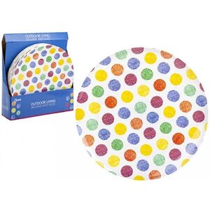 The Home Fusion Company (Spots Plate) Spotty Design Melamine Plastic Cup Bowl Plate Or Whole Set Outdoor