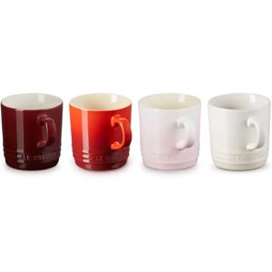 Le Creuset Petits Fours Set of 4 Stoneware Cappuccino Mugs