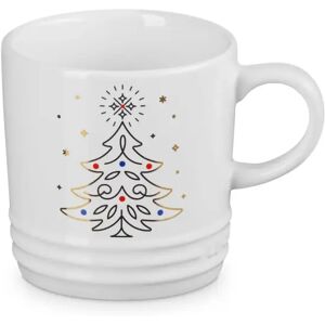 Le Creuset Stoneware Noel 350ml Mug - Gold Tree