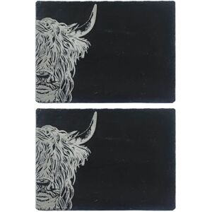 Selbrae House Set of 2 Slate Placemats - Highland Cow