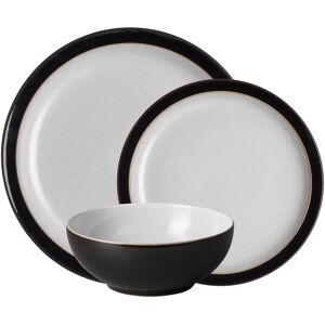 Denby 12 Piece Elements Dinner Set - Black