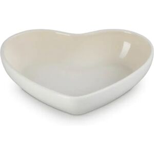 Le Creuset 20cm Heart Stoneware Bowl - Meringue