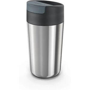 Joseph Joseph Sipp Large Stainless Steel Flip Top 454ml Travel Mug - Grey