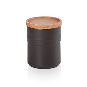 Le Creuset Stoneware Medium Storage Jar - Satin Black
