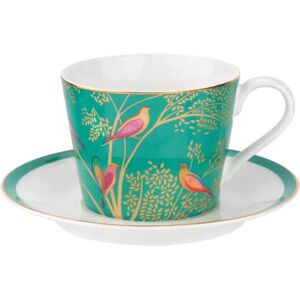 Sara Miller London Chelsea Tea Cup & Saucer - Green