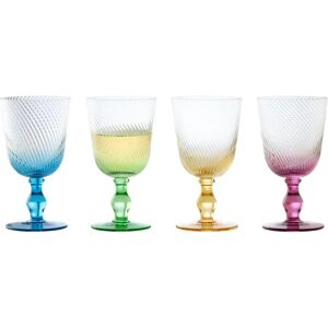 Anton Studio Designs Anton Studios Design Swirl 4 Piece Wine Glass Set