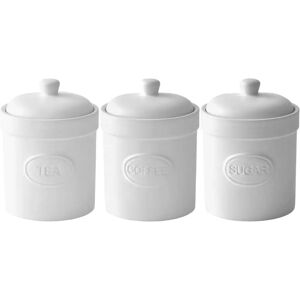 BIA International by DRH Bia International 3 Piece Canister Set - Matte White