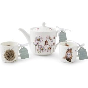 Royal Worcester Wrendale Bone China Tea For Two Set - Oops A Daisy