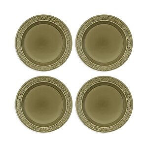 Portmeirion Botanic Garden Harmony Dinner Plates, Set of 4  - Moss Green