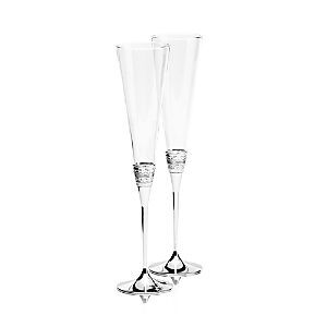 Vera Wang Wedgwood With Love Toasting Flute, Set of 2  - Clear
