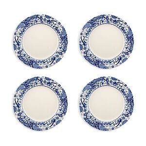 Spode Blue Italian Brocato Dinner Plate, Set of 4  - Blue