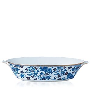 Wedgwood Hibiscus Oval Serving Bowl  - Blue