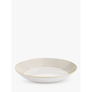 Wedgwood Gio Gold Bone China Pasta Bowl, 24.5cm, White/Gold - White/Gold - Unisex