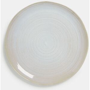 John Lewis Skye Stoneware Reactive Glaze Dinner Plate, 27.6cm - Off White - Unisex