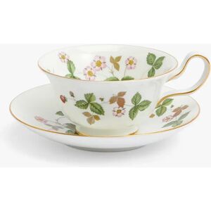 Wedgwood Wild Strawberry Fine Bone China Peony Cup & Saucer, 177ml, Multi - Multi - Unisex