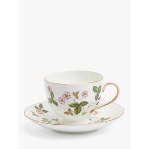 Wedgwood Wild Strawberry Fine Bone China Leigh Cup & Saucer, 174ml, Multi - Multi - Unisex