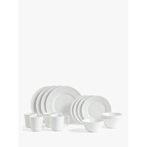 Wedgwood Intaglio Bone China Dinnerware Set, White, 16 Piece - White - Unisex