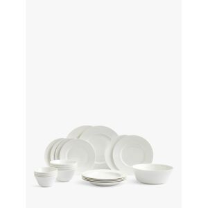 Wedgwood Intaglio Bone China Dinnerware Set, White, 21 Piece - White - Unisex