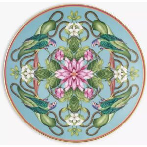 Wedgwood Wonderlust Menagerie Bone China Side Plate, 21cm, Blue/Multi - Blue/Multi - Unisex