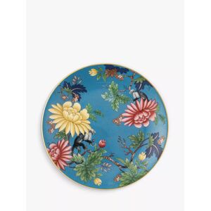 Wedgwood Wonderlust Sapphire Garden Bone China Side Plate, 21cm, Blue/Multi - Blue/Multi - Unisex