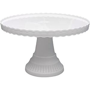 generic Cake Stands Cupcake Holder Dessert Display Plate Tray Serving Platter For Party Wedding Party Birthday Cookie Sheet Set Large Nonstick (White, One Size)