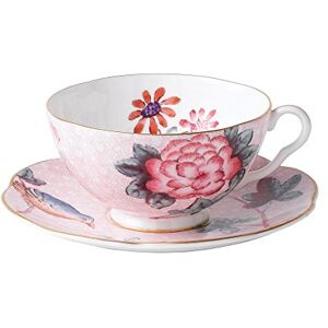 Wedgwood 5C106805127 Cuckoo Cup & Saucer Set, Fine Bone China, Pink