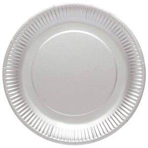 Amscan 9915400-215-66 - Graphite Grey Eco-Friendly Recyclable Paper Party Plates - 8 Pack