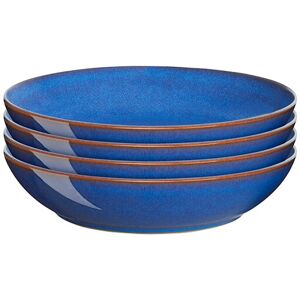 Denby Imperial Blue Set Of 4 Alt Pasta Bowls