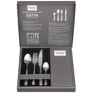 Denby Satin 16 Piece Cutlery Set