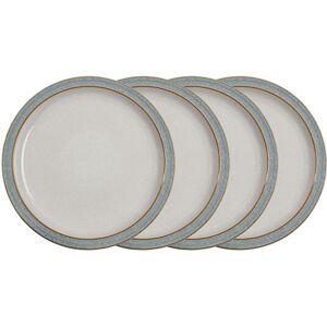 Denby Elements Light Grey Set Of 4 Dinner Plates