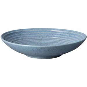 Denby Studio Blue Flint Large Ridged Bowl