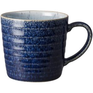 Denby Studio Blue Cobalt/Pebble Ridged Mug