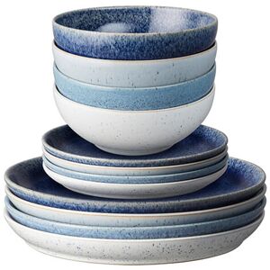 Denby Studio Blue 12 Piece Tableware Set