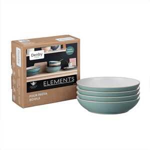 Denby Elements Fern Green 4 Piece Pasta Bowl Set