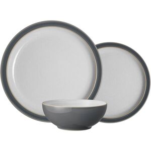 Denby Elements Fossil Grey 12 Piece Tableware Set