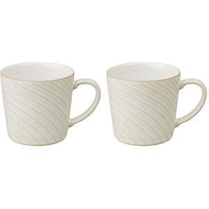 Denby Impression Cream Set Of 2 Spiral Large Mug