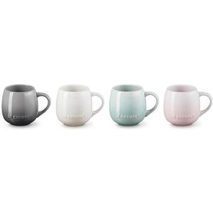 Le Creuset Stoneware Set of 4 Coupe Collection 320ml Sphere Mugs