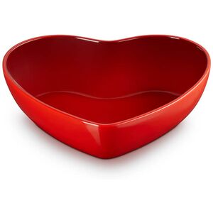 Le Creuset Cerise Stoneware 2.9L Heart Serving Bowl