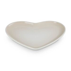 Le Creuset Meringue Stoneware 23cm Heart Plate