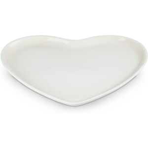 Le Creuset Meringue Stoneware 32cm Heart Serving Platter