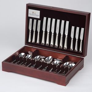 Arthur Price of England Bead Sovereign Silver Plate 124 Piece Canteen FREE Twelve Tea Spoons