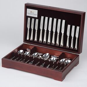 Arthur Price of England Bead Sovereign Silver Plate 84 Piece Canteen FREE Eight Tea Spoons