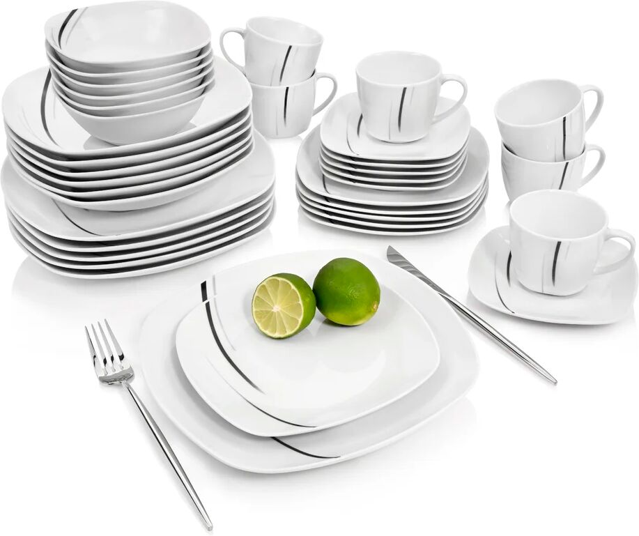 Photos - Tablecloth / Napkin Ivy Bronx Alyas 36 Piece Dinnerware Set, Service for 6 white